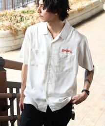 BEN DAVIS（ベンデイビス）の「【BEN DAVIS(ベンデイビス)】SOUVENIR EMB O C SHIRT   半袖 シャツ 刺繍 オープンカラー ヴィンテージライク（シャツ/ブラウス）」