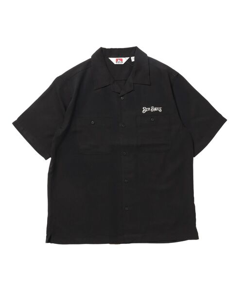 BEN DAVIS(ベンデイビス)の「【BEN DAVIS(ベンデイビス)】SOUVENIR EMB O/C SHIRT / 半袖 シャツ 刺繍 オープンカラー ヴィンテージライク(シャツ/ブラウス・メンズ・オフホワイト/ブラック/ピンク・MEDIUM/LARGE/X-LARGE)」の13枚目の写真