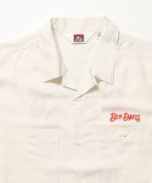 BEN DAVIS(ベンデイビス)の「【BEN DAVIS(ベンデイビス)】SOUVENIR EMB O/C SHIRT / 半袖 シャツ 刺繍 オープンカラー ヴィンテージライク(シャツ/ブラウス・メンズ・オフホワイト/ブラック/ピンク・MEDIUM/LARGE/X-LARGE)」の20枚目の写真