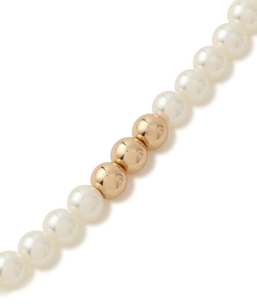 VIS（ビス）の「2WAYロングパールネックレス（ネックレス・レディース・ホワイト・FREE）」の9枚目の写真