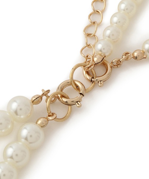 VIS（ビス）の「2WAYロングパールネックレス（ネックレス・レディース・ホワイト・FREE）」の10枚目の写真