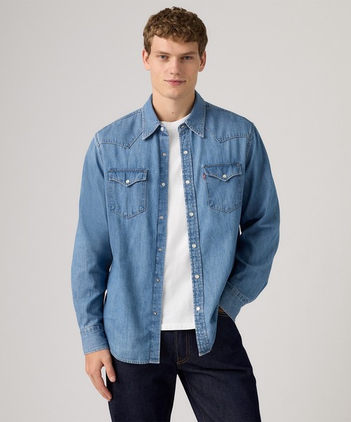Levi's(リーバイス)の「Levi's/リーバイス クラシック ウエスタンシャツ(シャツ/ブラウス・メンズ・インディゴブルー・XL/L/M/S)」の1枚目の写真