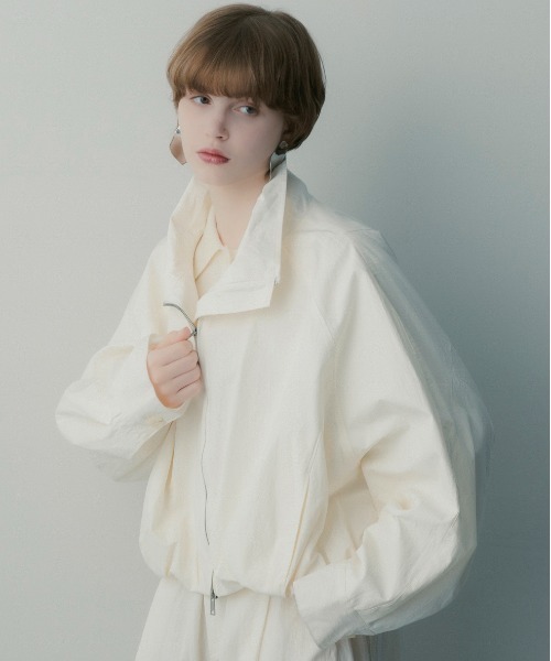 SERENO(セレーノ)の「コットンナイロン バルーンジャケット(その他アウター・レディース・ホワイト・M/S/L)」の8枚目の写真