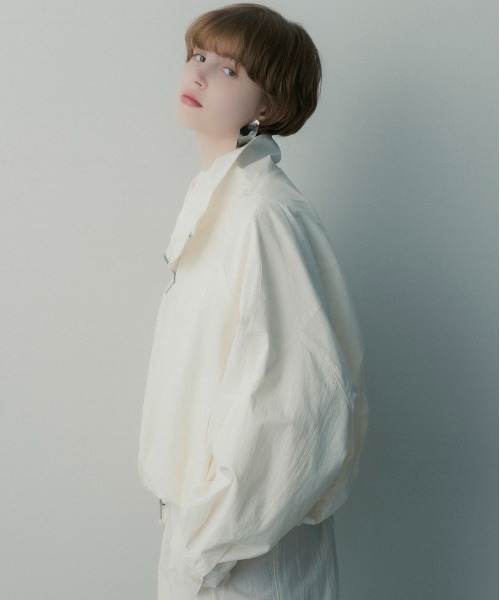 SERENO(セレーノ)の「コットンナイロン バルーンジャケット(その他アウター・レディース・ホワイト・M/S/L)」の9枚目の写真