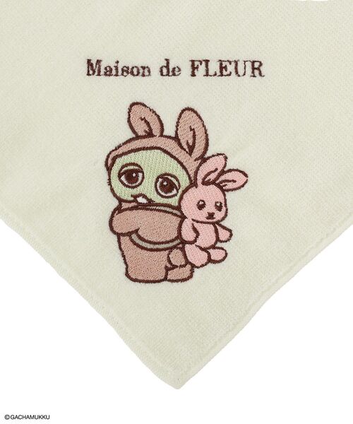 Maison de FLEUR(メゾンドフルール)の「ガチャピン タオルハンカチ(ハンカチ/ハンドタオル・レディース・ミント・FREE)」の4枚目の写真