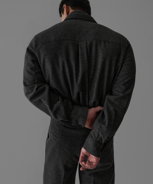 BOWLOW PRODUCT(バウロープロダクト)の「プレミアムウールブレンドポケットシャツ(シャツ/ブラウス・メンズ・その他・M/L)」の5枚目の写真