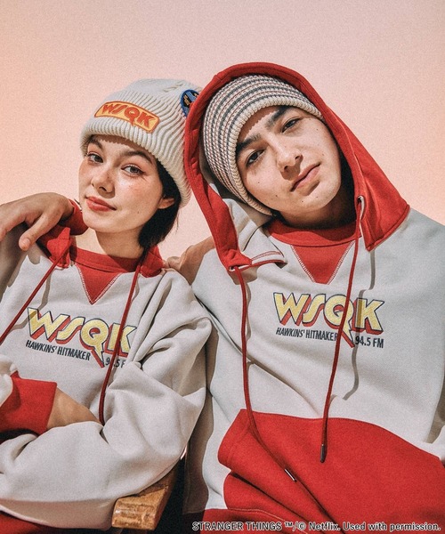 ニコアンド 【STRANGER THINGS】コラボ配色パーカーL STRANGER THINGS】コラボ配色パーカー（パーカー）｜niko and