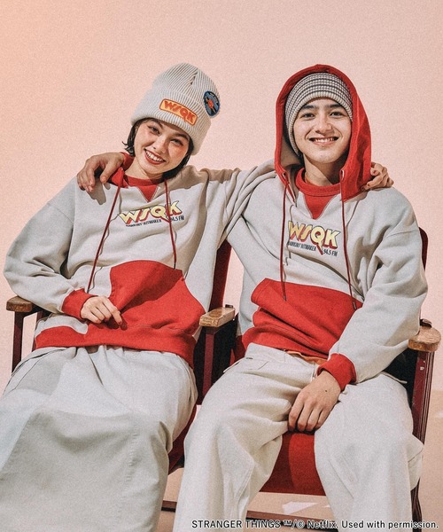 STRANGER THINGS】コラボ配色パーカー（パーカー）｜niko and