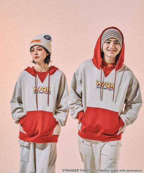 STRANGER THINGS】コラボ配色パーカー（パーカー）｜niko and