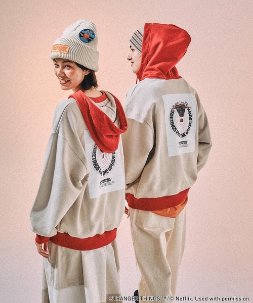 STRANGER THINGS】コラボ配色パーカー（パーカー）｜niko and