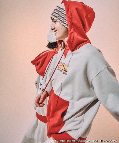 STRANGER THINGS】コラボ配色パーカー（パーカー）｜niko and