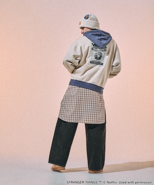 STRANGER THINGS】コラボ配色パーカー（パーカー）｜niko and