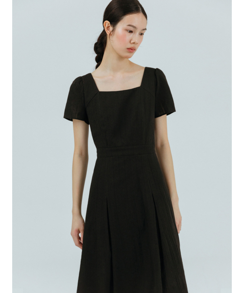 ETMON（エトモン）の「Cotton Square Long Dress,  Black（ワンピース・レディース・その他・S/M）」の4枚目の写真