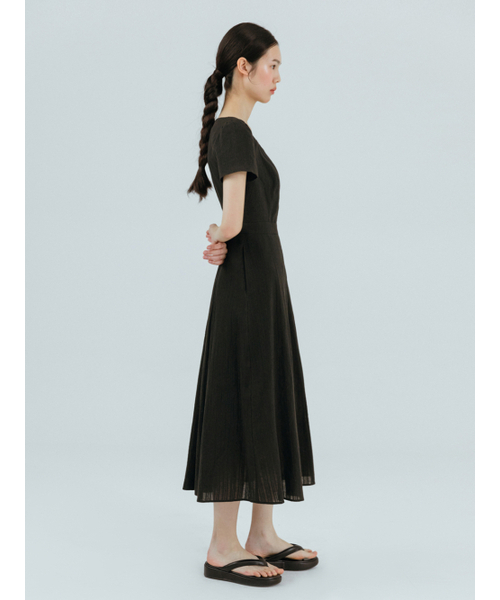 ETMON（エトモン）の「Cotton Square Long Dress,  Black（ワンピース・レディース・その他・S/M）」の5枚目の写真