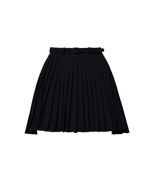 J.JANE(ジェイジェーン)の「アンバルベルトプリーツスカート(ブラック)(スカート・レディース・ブラック・M/S/XS)」の2枚目の写真