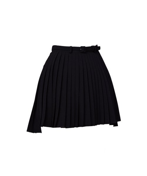 J.JANE(ジェイジェーン)の「アンバルベルトプリーツスカート(ブラック)(スカート・レディース・ブラック・M/S/XS)」の3枚目の写真