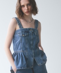 SOMETHING（サムシング）の「【GISELe 4月号掲載】atelier SOMETHING　WAIST GATHER BUSTIER/ウエストギャザービスチェ（その他トップス）」