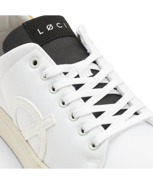LOCI(ロキ)の「ナインビーガンスニーカー ホワイトロッキー LC-009-030 (ホワイト-フローラル-ナチュラル)(スニーカー・レディース・その他・40/38/39)」の3枚目の写真