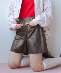 FURFUR | レザーライクショートパンツ(デニムパンツ)