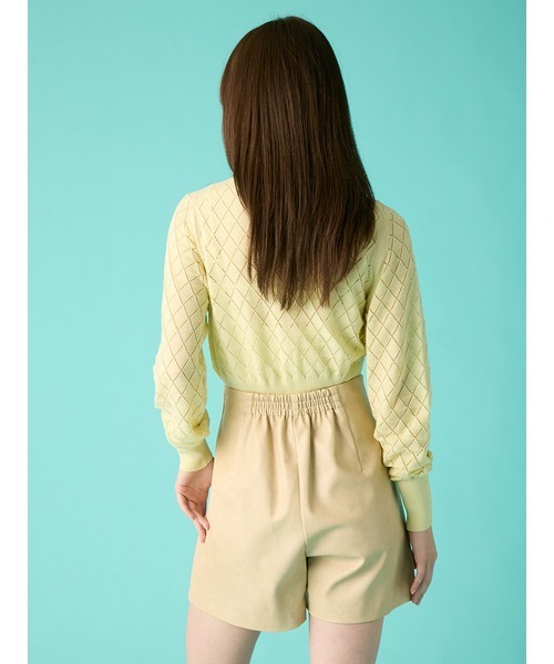 FURFUR（ファーファー）の「レザーライクショートパンツ（デニムパンツ・レディース・ブラック/ベージュ/ブラウン・F）」の14枚目の写真