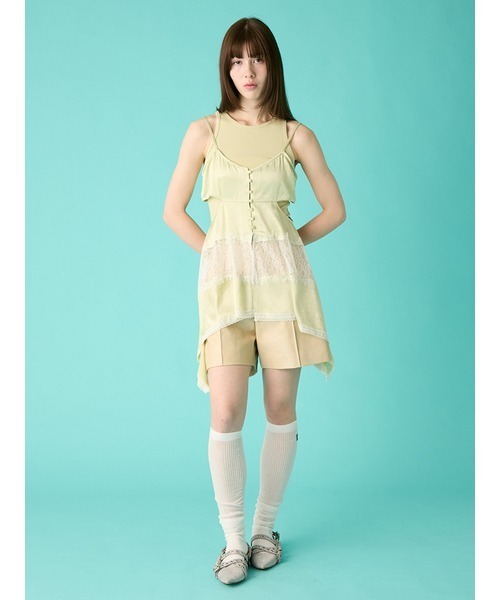 FURFUR（ファーファー）の「レザーライクショートパンツ（デニムパンツ・レディース・ブラック/ベージュ/ブラウン・F）」の16枚目の写真