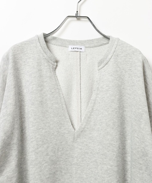 LEPSIM（レプシィム）の「深スリットプルオーバー　639513（Tシャツ/カットソー・レディース・ピンク/グレー/チャコールグレー/オフホワイト・FREE）」の8枚目の写真