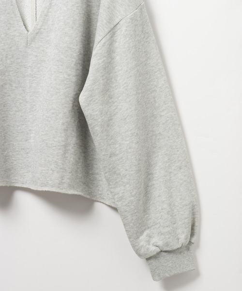 LEPSIM（レプシィム）の「深スリットプルオーバー　639513（Tシャツ/カットソー・レディース・ピンク/グレー/チャコールグレー/オフホワイト・FREE）」の9枚目の写真