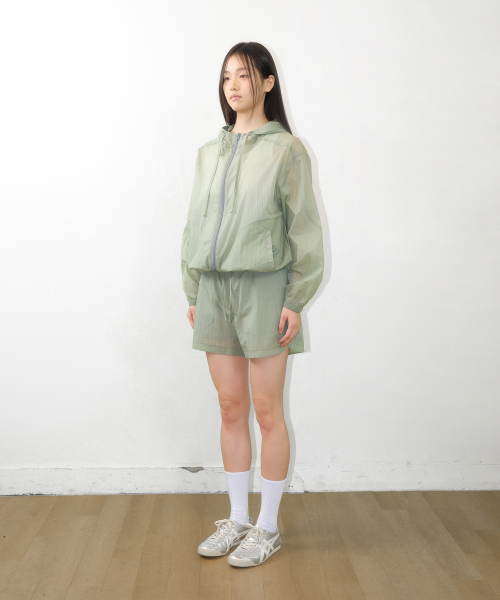 AMESWORLDWIDE(アメスワールドワイド)の「SHEER NYLON SHORTS GREEN(その他パンツ・レディース・その他・FREE)」の3枚目の写真