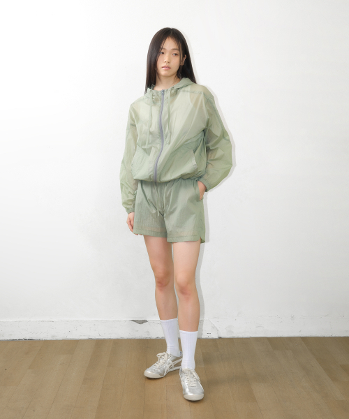 AMESWORLDWIDE(アメスワールドワイド)の「SHEER NYLON SHORTS GREEN(その他パンツ・レディース・その他・FREE)」の4枚目の写真