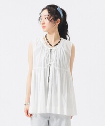 BEAMS BOY | 【7/31再値下げ】コットン ギャザー ノースリーブ(シャツ/ブラウス)