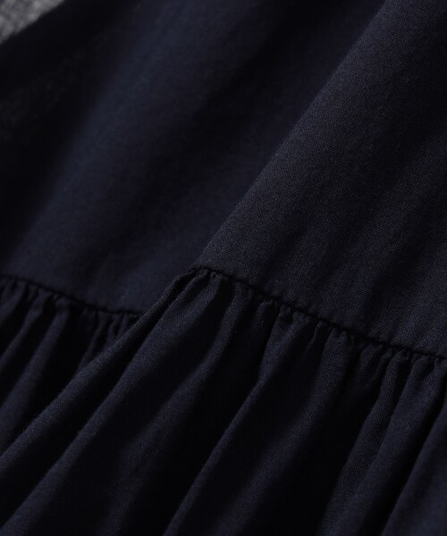 BEAMS BOY（ビームスボーイ）の「コットン ギャザー ノースリーブ（シャツ/ブラウス・レディース・オフホワイト/ネイビー/レッド系その他2・2/1）」の7枚目の写真