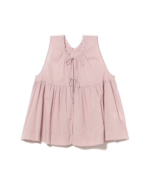 BEAMS BOY（ビームスボーイ）の「コットン ギャザー ノースリーブ（シャツ/ブラウス・レディース・オフホワイト/ネイビー/レッド系その他2・2/1）」の15枚目の写真