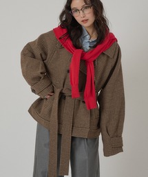 belted short trench jacket / ベルト付きショートトレンチジャケット