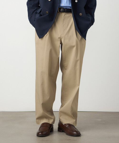 COMME CA ISM(コムサイズム)の「【スマートベーシックパンツ】ハイテンションツイル ワイドテーパードパンツ(その他パンツ・メンズ・ホワイト/ベージュ/ネイビー/ブラック・LARGE/MEDIUM/SMALL)」の4枚目の写真