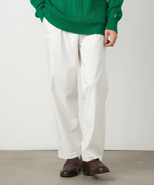 COMME CA ISM(コムサイズム)の「【スマートベーシックパンツ】ハイテンションツイル ワイドテーパードパンツ(その他パンツ・メンズ・ホワイト/ベージュ/ネイビー/ブラック・LARGE/MEDIUM/SMALL)」の2枚目の写真