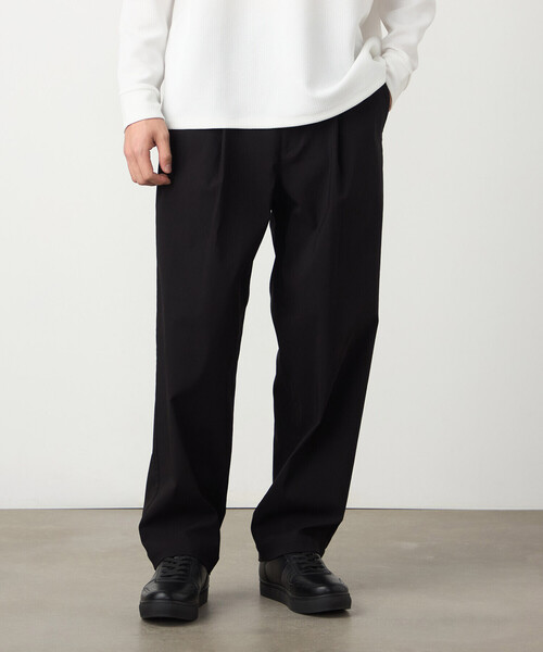 COMME CA ISM(コムサイズム)の「【スマートベーシックパンツ】ハイテンションツイル ワイドテーパードパンツ(その他パンツ・メンズ・ホワイト/ベージュ/ネイビー/ブラック・LARGE/MEDIUM/SMALL)」の3枚目の写真