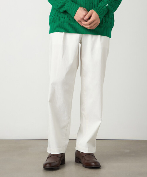 COMME CA ISM(コムサイズム)の「【スマートベーシックパンツ】ハイテンションツイル ワイドテーパードパンツ(その他パンツ・メンズ・ホワイト/ベージュ/ネイビー/ブラック・LARGE/MEDIUM/SMALL)」の8枚目の写真