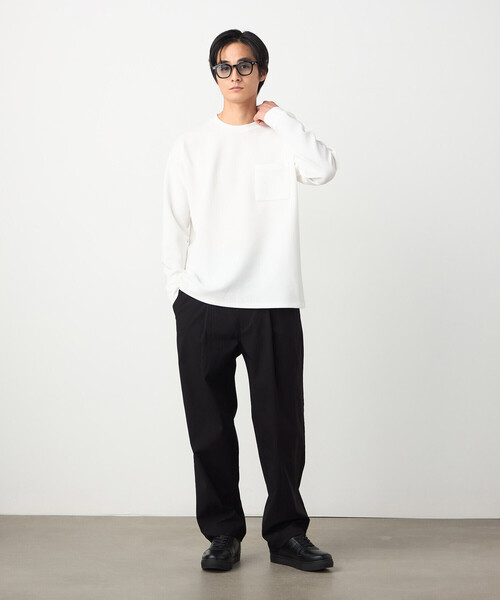 COMME CA ISM(コムサイズム)の「【スマートベーシックパンツ】ハイテンションツイル ワイドテーパードパンツ(その他パンツ・メンズ・ホワイト/ベージュ/ネイビー/ブラック・LARGE/MEDIUM/SMALL)」の10枚目の写真