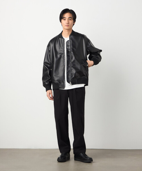 COMME CA ISM(コムサイズム)の「【スマートベーシックパンツ】ハイテンションツイル ワイドテーパードパンツ(その他パンツ・メンズ・ホワイト/ベージュ/ネイビー/ブラック・LARGE/MEDIUM/SMALL)」の11枚目の写真