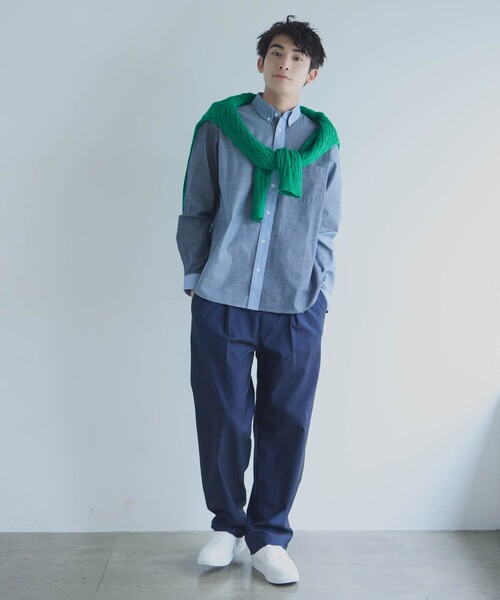 COMME CA ISM(コムサイズム)の「【スマートベーシックパンツ】ハイテンションツイル ワイドテーパードパンツ(その他パンツ・メンズ・ホワイト/ベージュ/ネイビー/ブラック・LARGE/MEDIUM/SMALL)」の13枚目の写真