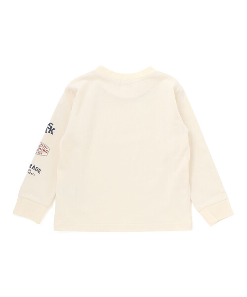 WASK(ワスク)の「アシンメトリー重ね着風BIGミニ裏毛&ロングTシャツセット(Tシャツ/カットソー・キッズ・グレー/ブルー・150cm/160cm)」の4枚目の写真