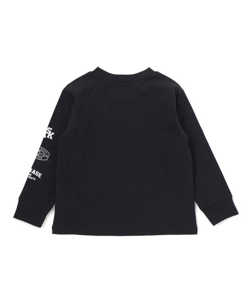 WASK(ワスク)の「アシンメトリー重ね着風BIGミニ裏毛&ロングTシャツセット(Tシャツ/カットソー・キッズ・グレー/ブルー・150cm/160cm)」の9枚目の写真