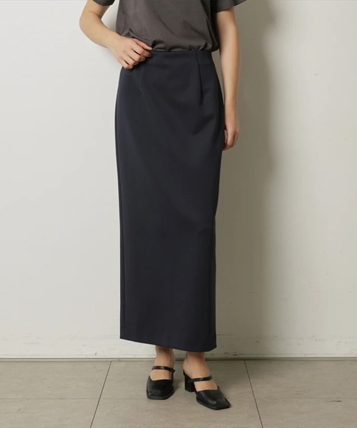 CADUNE(カデュネ)の「ダブルクロスタイトスカート(スカート・レディース・グレー/ブラック/ネイビー・34/36/38)」の1枚目の写真