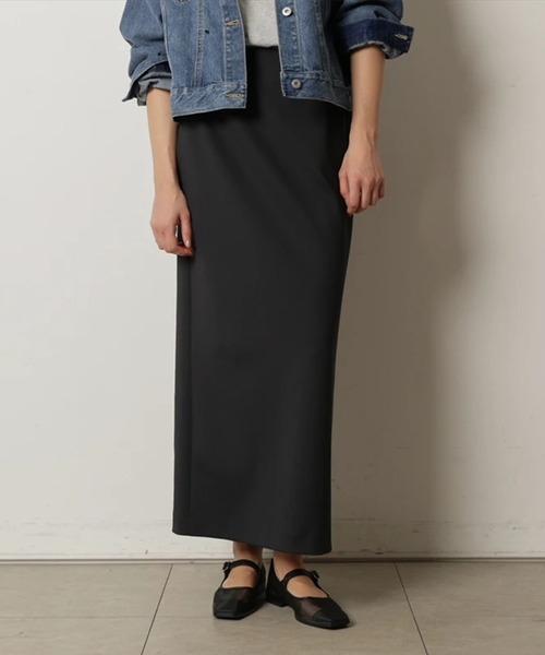 CADUNE(カデュネ)の「ダブルクロスタイトスカート(スカート・レディース・グレー/ブラック/ネイビー・34/36/38)」の2枚目の写真