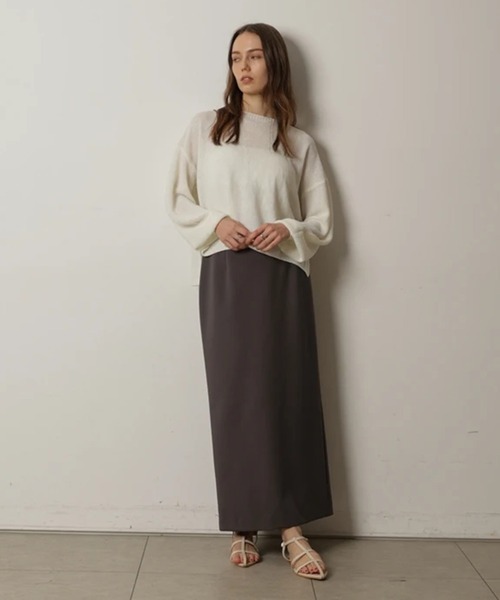 CADUNE(カデュネ)の「ダブルクロスタイトスカート(スカート・レディース・グレー/ブラック/ネイビー・34/36/38)」の9枚目の写真