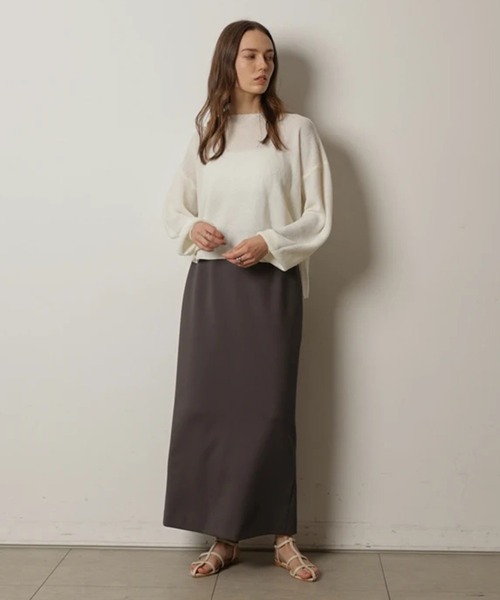 CADUNE(カデュネ)の「ダブルクロスタイトスカート(スカート・レディース・グレー/ブラック/ネイビー・34/36/38)」の10枚目の写真