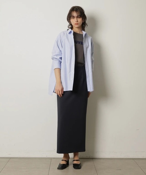 CADUNE(カデュネ)の「ダブルクロスタイトスカート(スカート・レディース・グレー/ブラック/ネイビー・34/36/38)」の16枚目の写真