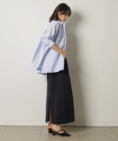 CADUNE(カデュネ)の「ダブルクロスタイトスカート(スカート・レディース・グレー/ブラック/ネイビー・34/36/38)」の17枚目の写真