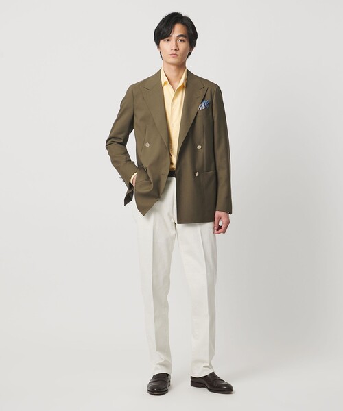 UNITED ARROWS(ユナイテッドアローズ)の「ブロード ワンピースカラー シャツ(シャツ/ブラウス・メンズ・イエロー/ホワイト・XL/S/M/L)」の4枚目の写真