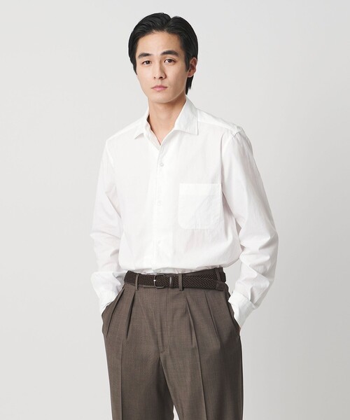 UNITED ARROWS(ユナイテッドアローズ)の「ブロード ワンピースカラー シャツ(シャツ/ブラウス・メンズ・イエロー/ホワイト・XL/S/M/L)」の5枚目の写真